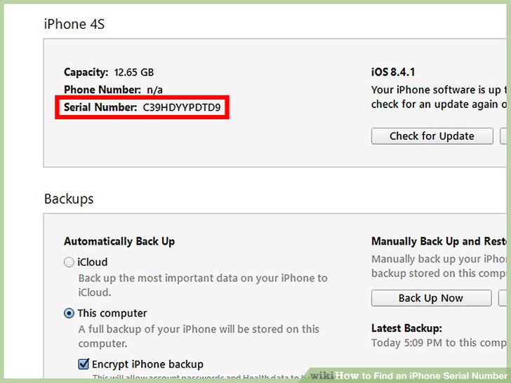 How to find the imei on iphone